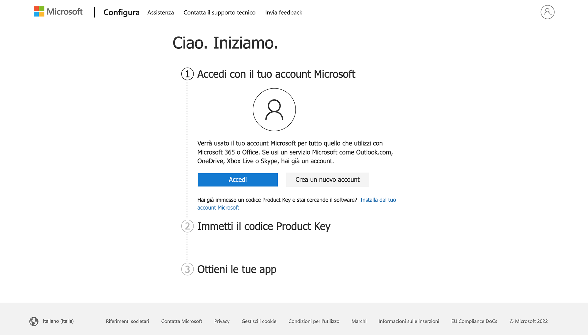 Attivare Office 2016