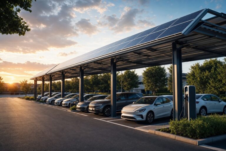 Pensiline fotovoltaiche per auto: quando il parcheggio diventa una fonte di energia pensiline fotovoltaiche per auto